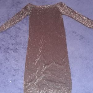 Black and glitter bodycon dress